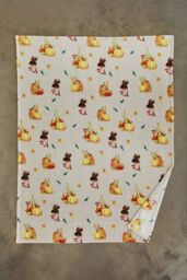 Deyongs Pumpkin Mushroom Throw Natural Supersoft Fleece Blanket 140x180cm - Size: 140 cm x 180 cm - thumbnail 2