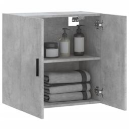 Berkfield Home Wall Cabinet Concrete Grey 60x31x60 cm Engineered Wood - Size: 60 x 31 x 60 cm - thumbnail 4