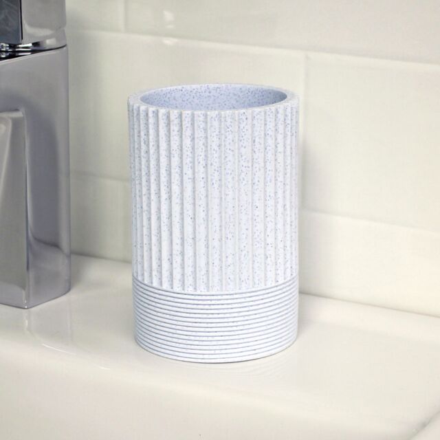 Showerdrape Tranquil Pale Blue Resin Freestanding Tumbler in Light Blue - image 1