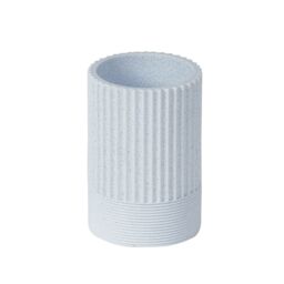 Showerdrape Tranquil Pale Blue Resin Freestanding Tumbler in Light Blue - thumbnail 2