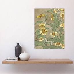 "Artery8 Daisies with Yellow Petals Wall Art Print Hannah Borger Overbeck - Size: W12"" x H16""" - thumbnail 4