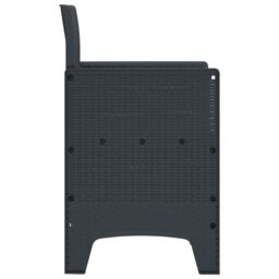 Berkfield Home Garden Chair Set of 4 Anthracite Polypropylene Standard - thumbnail 7