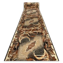 RugsX Bcf Leaf Runner in Beige - Size: 140 cm x 440 cm - thumbnail 1