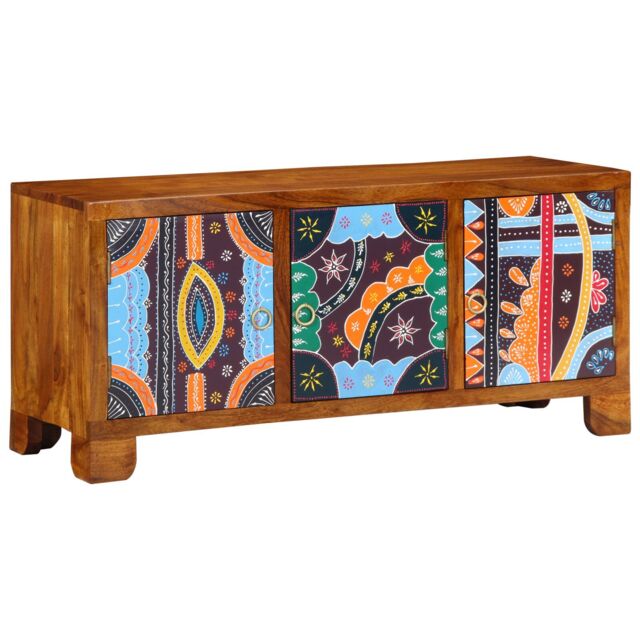 Berkfield Home Storage & Entryway Benches Brown, Multicolour Solid Sheesham wood in Brown - image 1