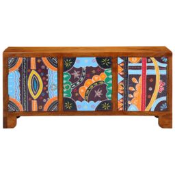 Berkfield Home Storage & Entryway Benches Brown, Multicolour Solid Sheesham wood in Brown - thumbnail 4