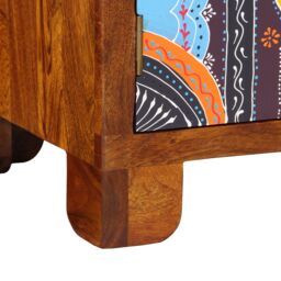 Berkfield Home Storage & Entryway Benches Brown, Multicolour Solid Sheesham wood in Brown - thumbnail 9
