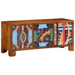 Berkfield Home Storage & Entryway Benches Brown, Multicolour Solid Sheesham wood in Brown - thumbnail 2