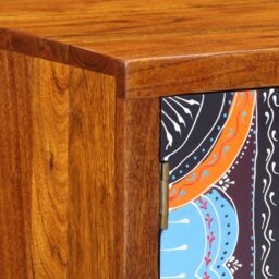 Berkfield Home Storage & Entryway Benches Brown, Multicolour Solid Sheesham wood in Brown - thumbnail 8