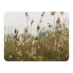 Benjamin Tate Design plumes Slimbridge Designer Blanket in Natural - Size: 120 cm x 150 cm - thumbnail 1