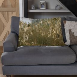 Benjamin Tate Design plumes Slimbridge Designer Blanket in Natural - Size: 120 cm x 150 cm - thumbnail 2