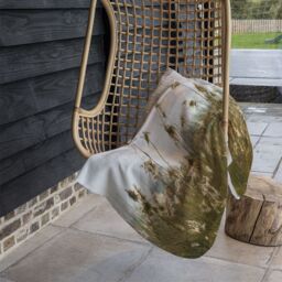 Benjamin Tate Design plumes Slimbridge Designer Blanket in Natural - Size: 120 cm x 150 cm - thumbnail 3
