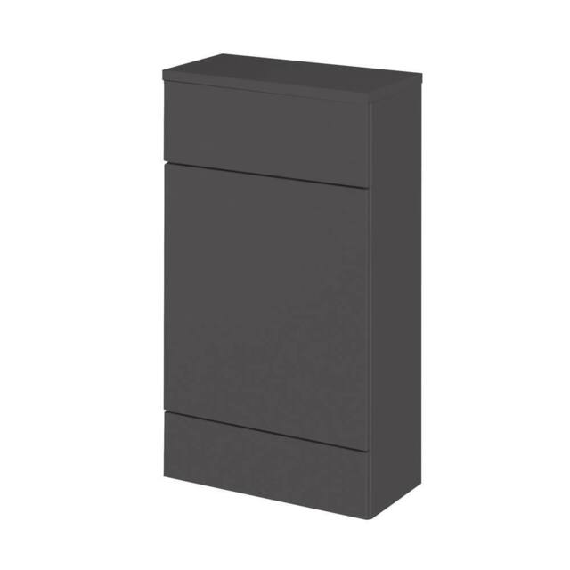 Balterley Alrewas Contemporary Floor Standing Compact WC Unit, Gloss Grey, 500mm in Grey - image 1