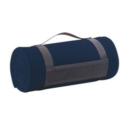 SOL'S Plaid Fleece Blanket in Navy