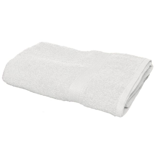 Towel City Luxury Range 550 GSM - Bath Sheet (100 X 150CM) in White - Size: 100 X 150 cm - image 1