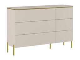 Vente-unique 6 - Drawer Chest Of Drawers - Beige & Gold - VUKIA - thumbnail 4
