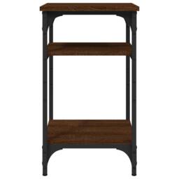 Berkfield Home Side Table Brown Oak 35x30x60 cm Engineered Wood - Size: 35 x 30 x 60 cm - thumbnail 5