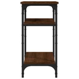 Berkfield Home Side Table Brown Oak 35x30x60 cm Engineered Wood - Size: 35 x 30 x 60 cm - thumbnail 6