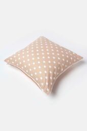 Homescapes Cotton Stars Cushion Cover in Beige - Size: 30 cm x 30 cm - thumbnail 4