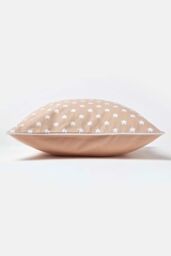 Homescapes Cotton Stars Cushion Cover in Beige - Size: 30 cm x 30 cm - thumbnail 3