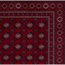 The Rug Shop UK Red Traditional Easy to clean Machine Made Border Rug - Size: 240 cm x 340 cm - thumbnail 4
