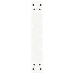 Berkfield Home Modern Coffee Table Legs U-Shaped 2 pcs White 40x(110-111) cm Steel - thumbnail 7