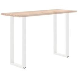 Berkfield Home Modern Coffee Table Legs U-Shaped 2 pcs White 40x(110-111) cm Steel - thumbnail 8