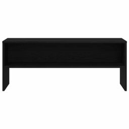 Berkfield Home TV Cabinet Black Oak 100x40x40 cm Engineered Wood - Size: 100 x 40 x 40 cm - thumbnail 5