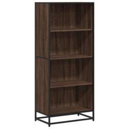 Berkfield Home Modern Bookcase Brown Oak 60x35x139 cm Engineered Wood - Size: 60 x 35 x 139 cm - thumbnail 3