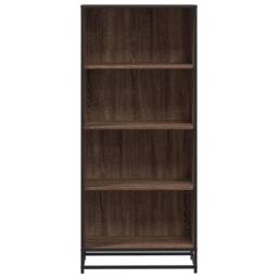 Berkfield Home Modern Bookcase Brown Oak 60x35x139 cm Engineered Wood - Size: 60 x 35 x 139 cm - thumbnail 4