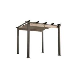 Glendale Leisure Seville Gazebo Outdoor Garden BBQ Shelter, Party Tent with Canopy in Brown - thumbnail 1