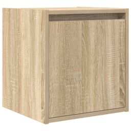 Berkfield Home Wall-Mounted Bedside Cabinets 2 pcs Sonoma Oak 38x34x40 cm in Brown - Size: 38 x 34 x 40 cm - thumbnail 5
