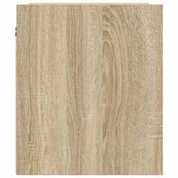 Berkfield Home Wall-Mounted Bedside Cabinets 2 pcs Sonoma Oak 38x34x40 cm in Brown - Size: 38 x 34 x 40 cm - thumbnail 8