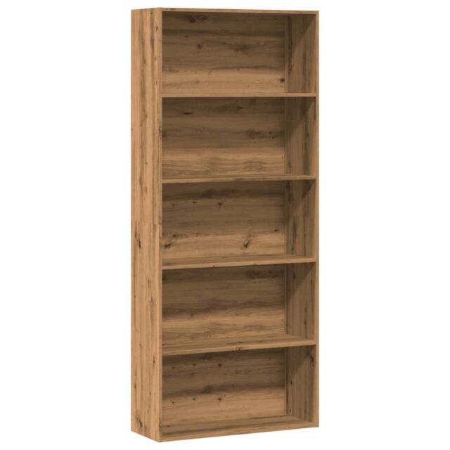 Berkfield Home Book Cabinet Artisian Oak 80x30x189 cm Engineered Wood in Brown - Size: 80 x 30 x 189 cm - image 1
