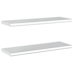 Berkfield Home Wall Shelves 2 pcs 75x23.5x3 cm Silver Stainless Steel - thumbnail 7