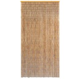Berkfield Home Insect Door Curtain Bamboo 100x200 cm in Brown - thumbnail 2