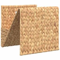 Berkfield Home Magazine Holder 31x31x31 cm Water Hyacinth in Brown - Size: 31 x 31 x 31 cm - thumbnail 5