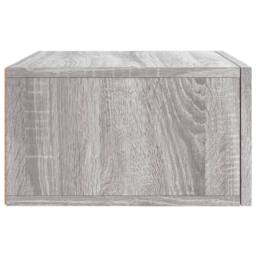 Berkfield Home Wall-mounted Bedside Cabinet Grey Sonoma 35x35x20 cm - Size: 35 x 35 x 20 cm - thumbnail 7