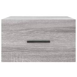 Berkfield Home Wall-mounted Bedside Cabinet Grey Sonoma 35x35x20 cm - Size: 35 x 35 x 20 cm - thumbnail 5