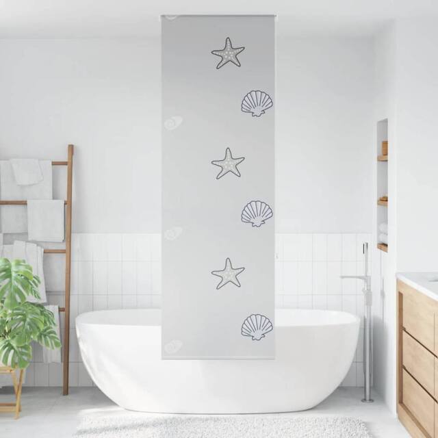 Berkfield Home Shower Roller Blind 70x240 cm Fabric Width 66 cm in Grey - image 1