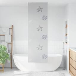 Berkfield Home Shower Roller Blind 70x240 cm Fabric Width 66 cm in Grey - thumbnail 1