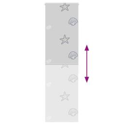 Berkfield Home Shower Roller Blind 70x240 cm Fabric Width 66 cm in Grey - thumbnail 5
