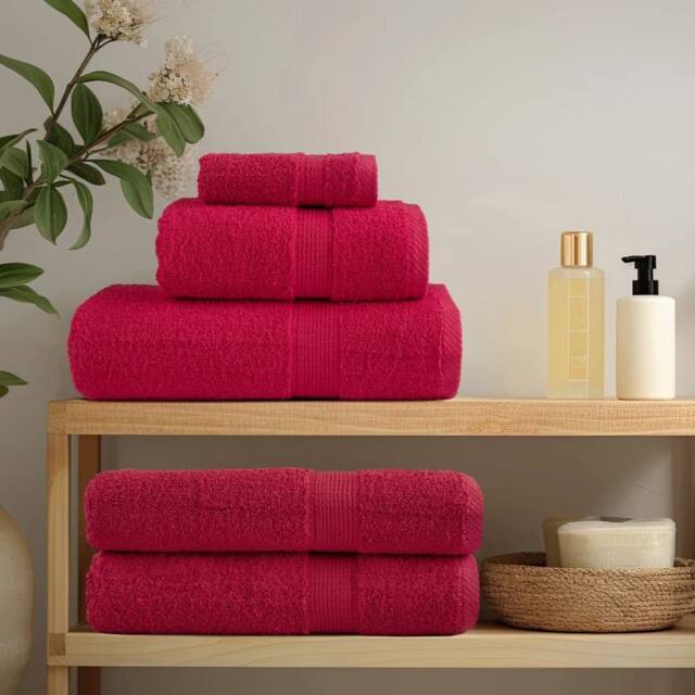 Berkfield Home Premium Towels SOLUND 10 pcs Red 100x200 cm 600 gsm - image 1