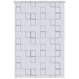 Berkfield Home Shower Roller Blind 140x240 cm Square in White - thumbnail 3
