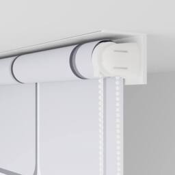 Berkfield Home Shower Roller Blind 140x240 cm Square in White - thumbnail 8