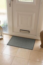 JVL Eden Machine Washable Latex Backed Doormat, 40x60cm, Grey - Size: 40 cm x 60 cm - thumbnail 2