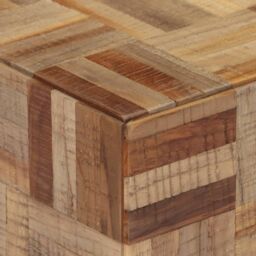 Berkfield Home Coffee Table Grey 55x55x40 cm Solid Reclaimed Teak - Size: 55 x 55 x 40 cm - thumbnail 5