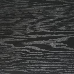 VOGREX Ribbed Black Wooden Coffee Table 55x39x41cm Modern Living Room - Size: 55 x 39 x 41 cm - thumbnail 3