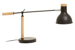 Orsina Matte Table Lamp, Easy to Assemble Bedside Table Light, Lamp for Table Living Room in Black - thumbnail 4