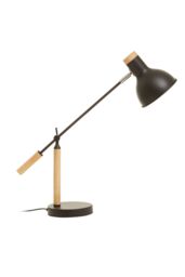 Orsina Matte Table Lamp, Easy to Assemble Bedside Table Light, Lamp for Table Living Room in Black
