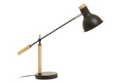 Orsina Matte Table Lamp, Easy to Assemble Bedside Table Light, Lamp for Table Living Room in Black - thumbnail 3